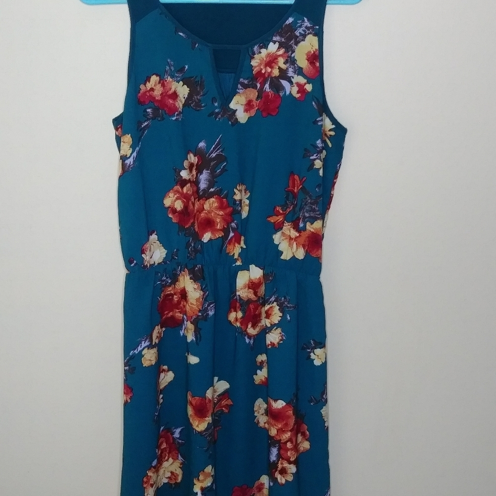 Dark Green Floral Dress - Stitch Fix
